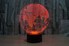 Baby Product - America Globe Map Hologram LED Night Light Lamp - Color Changing