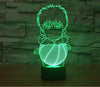 Baby Product - Basketball Cartoon Hologram LED Night Light Lamp - Color Changing