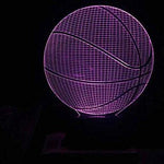 Baby Product - Basketball Hologram LED Night Light Lamp - Color Changing