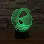 Baby Product - Bent Ring Hologram LED Night Light Lamp - Color Changing