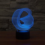 Baby Product - Bent Ring Hologram LED Night Light Lamp - Color Changing