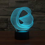 Baby Product - Bent Ring Hologram LED Night Light Lamp - Color Changing