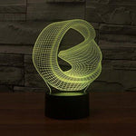 Baby Product - Bent Ring Hologram LED Night Light Lamp - Color Changing