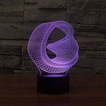 Baby Product - Bent Ring Hologram LED Night Light Lamp - Color Changing