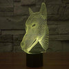 Baby Product - Dog Head Hologram LED Night Light Lamp - Color Changing