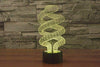 Baby Product - Double Helix DNA Hologram LED Night Light Lamp - Color Changing