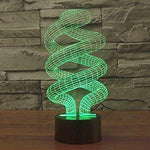 Baby Product - Double Helix DNA Hologram LED Night Light Lamp - Color Changing