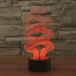 Baby Product - Double Helix DNA Hologram LED Night Light Lamp - Color Changing