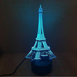 Baby Product - Eiffel Tower Hologram LED Night Light Lamp - Color Changing