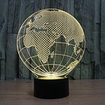 Baby Product - Europe Asia Africa Hologram LED Night Light Lamp - Color Changing