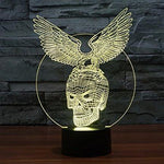 Baby Product - Halloween Hologram Machine - Eagle Skull Hologram LED Night Light Lamp - Color Changing