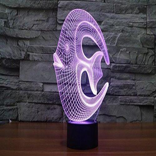 Baby Product - LED Night Light Outlet - Fish Hologram LED Night Light Lamp - Color Changing