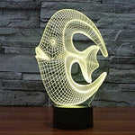 Baby Product - LED Night Light Outlet - Fish Hologram LED Night Light Lamp - Color Changing