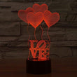 Baby Product - Love Heart Hologram LED Night Light Lamp - Color Changing