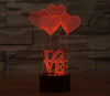 Baby Product - Love Heart Hologram LED Night Light Lamp - Color Changing