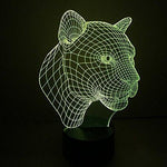 Baby Product - Night Light For Baby - Black Panther Jaguar Hologram LED Night Light Lamp - Color Changing
