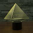 Baby Product - Night Light Lamp By LightningStore - Triangle Pyramid Hologram LED Light  - Color Changing