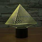 Baby Product - Night Light Lamp By LightningStore - Triangle Pyramid Hologram LED Light  - Color Changing