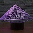 Baby Product - Night Light Lamp By LightningStore - Triangle Pyramid Hologram LED Light  - Color Changing
