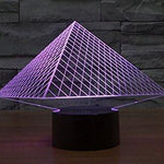Baby Product - Night Light Lamp By LightningStore - Triangle Pyramid Hologram LED Light  - Color Changing