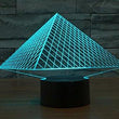 Baby Product - Night Light Lamp By LightningStore - Triangle Pyramid Hologram LED Light  - Color Changing