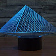 Baby Product - Night Light Lamp By LightningStore - Triangle Pyramid Hologram LED Light  - Color Changing