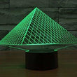 Baby Product - Night Light Lamp By LightningStore - Triangle Pyramid Hologram LED Light  - Color Changing