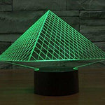 Baby Product - Night Light Lamp By LightningStore - Triangle Pyramid Hologram LED Light  - Color Changing