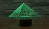 Baby Product - Night Light Lamp By LightningStore - Triangle Pyramid Hologram LED Light  - Color Changing