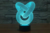Baby Product - Night Light Projector - Double Ring Hologram LED Night Light Lamp - Color Changing