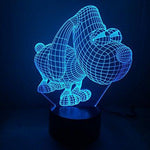 Baby Product - Night Light Toys - Dog Hologram LED Night Light Lamp - Color Changing