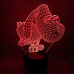 Baby Product - Night Light Toys - Dog Hologram LED Night Light Lamp - Color Changing