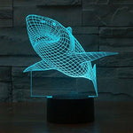 Baby Product - Shark Hologram LED Night Light Lamp - Color Changing