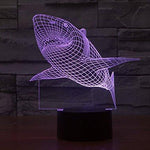 Baby Product - Shark Hologram LED Night Light Lamp - Color Changing