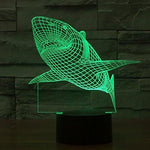 Baby Product - Shark Hologram LED Night Light Lamp - Color Changing