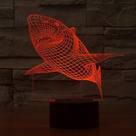 Baby Product - Shark Hologram LED Night Light Lamp - Color Changing