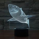 Baby Product - Shark Hologram LED Night Light Lamp - Color Changing