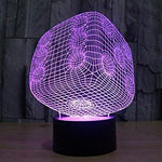 Baby Product - Six Sided Dice Hologram LED Night Light Lamp - Color Changing