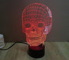 Baby Product - Skull Head Hologram LED Night Light Lamp - Color Changing