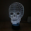 Baby Product - Skull Head Hologram LED Night Light Lamp - Color Changing