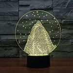 Baby Product - Snow Mountain Hologram LED Night Light Lamp - Color Changing