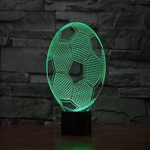 Baby Product - Soccer Ball Hologram LED Night Light Lamp - Color Changing