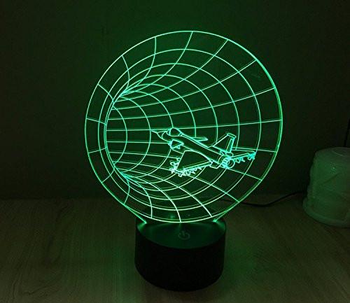 Baby Product - Space Vortex Hyperdrive Hologram LED Night Light Lamp - Color Changing