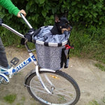 Biking - Bag - Detachable Basket Aluminum Alloy Frame Pet Carrier For Bicycle