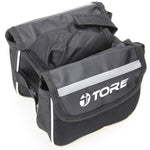 Biking - Bag - Mountain Bicycle Front Top Frame Tube Dual Bag Holder With Water Bottle Pouch