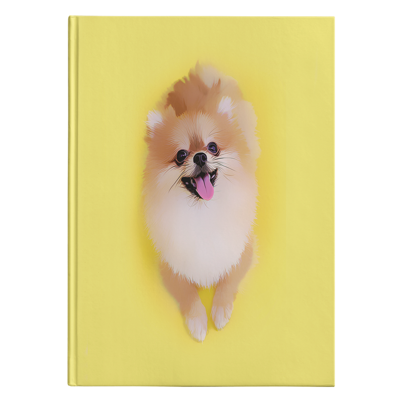 Custom Personalized Pomeranian Photo Journal Notebook - Turn Your Photos into a Limited Edition Stationary Diary
