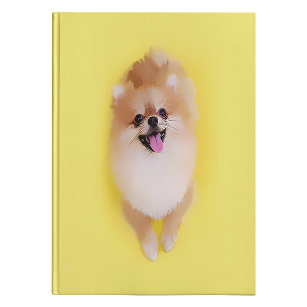Caderno de Diário Fotográfico Personalizado Pomerânia - Transforme as Suas Fotos num Diário de Papelaria Edição Limitada