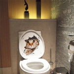 Cat Bathroom Stickers