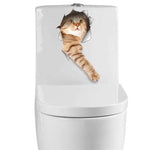 Cat Bathroom Stickers