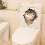 Cat Bathroom Stickers